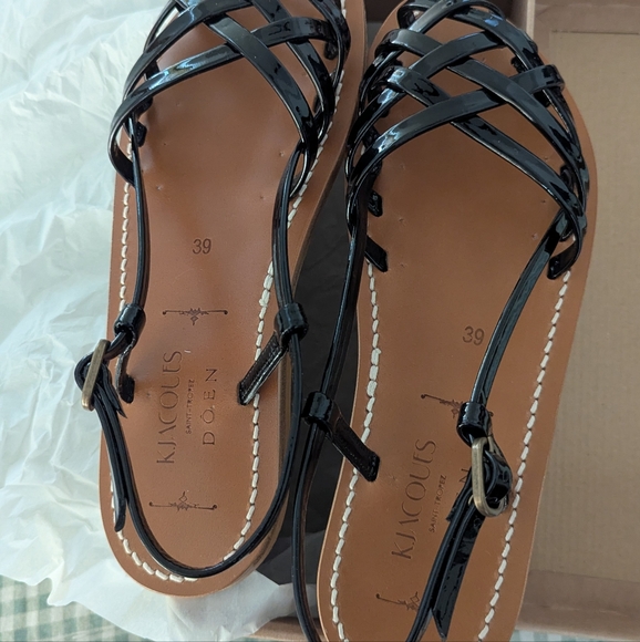 Doen x K. Jacques Peche Sandal in Noir sz 39 - Picture 10 of 12